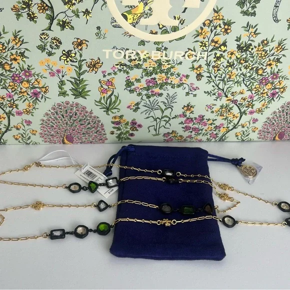 New Tory Burch ROXANNE DELICATE LONG NECKLACE - Picture 11 of 15